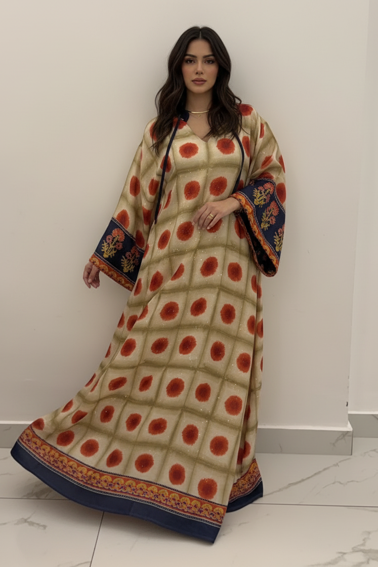 A65 – Marjan 3-Piece Set – A65 – مرجان طقم ٣ قطع – Khaleeji daraa درّاعة خليجية فاخرة back منظر خلفي