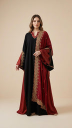 A98- دراعة نور 3 قطع (4 ألوان)