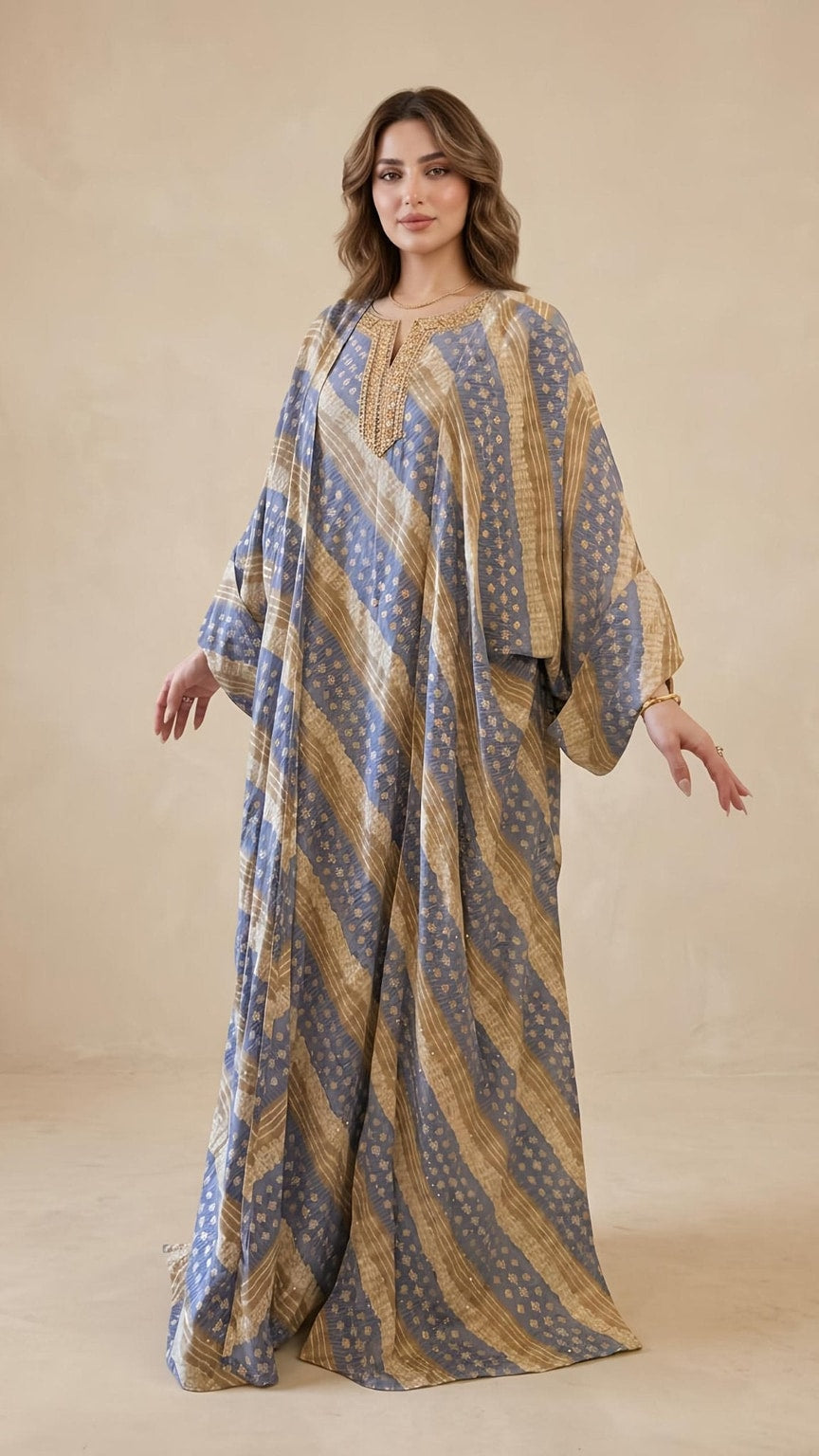 A141 – Shams Daraa 2-Piece Set — Grey
