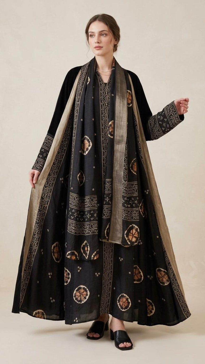 A144 – Lujain 3-Piece Bisht Set