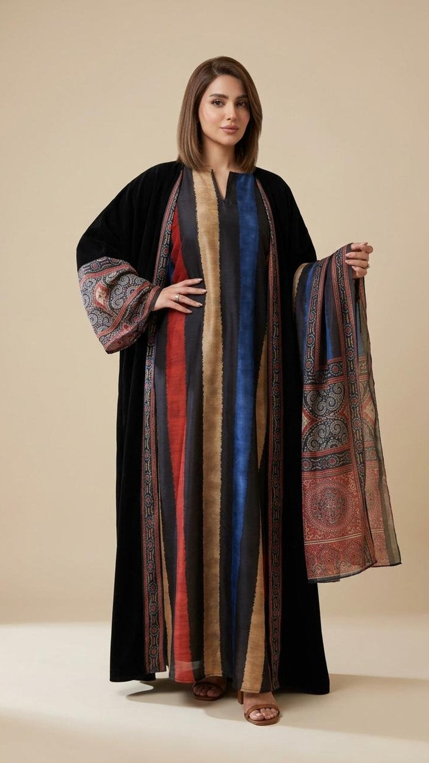 A145 – Banan 3-Piece Bisht Set