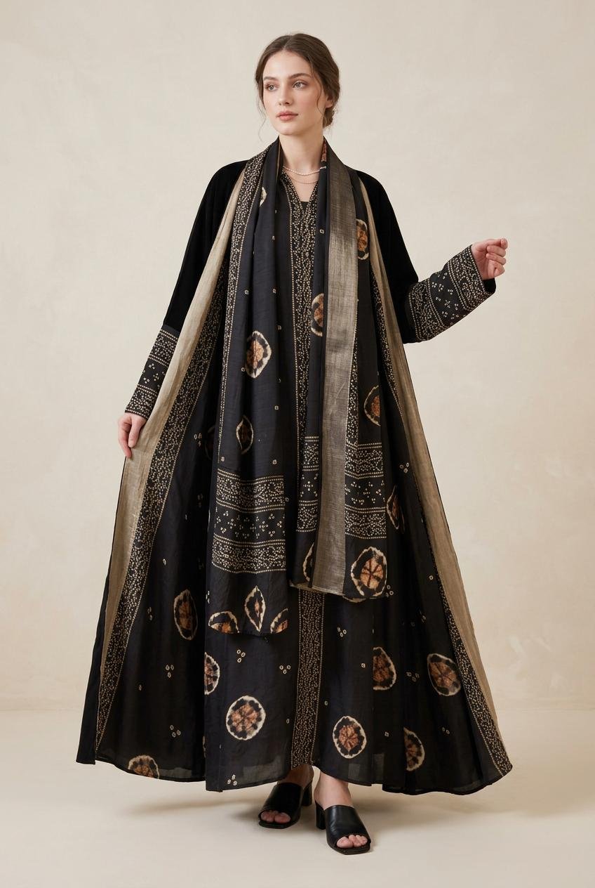 A144 – Lujain 3-Piece Bisht Set