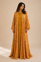 Suhayla Patterned Bisht Set – Atelier Blue Marine — Atelier Blue Marine