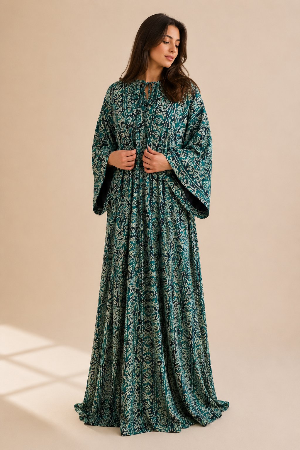 Bisht Set Mira – Patterned Design, Atelier Blue Marine — Atelier Blue Marine