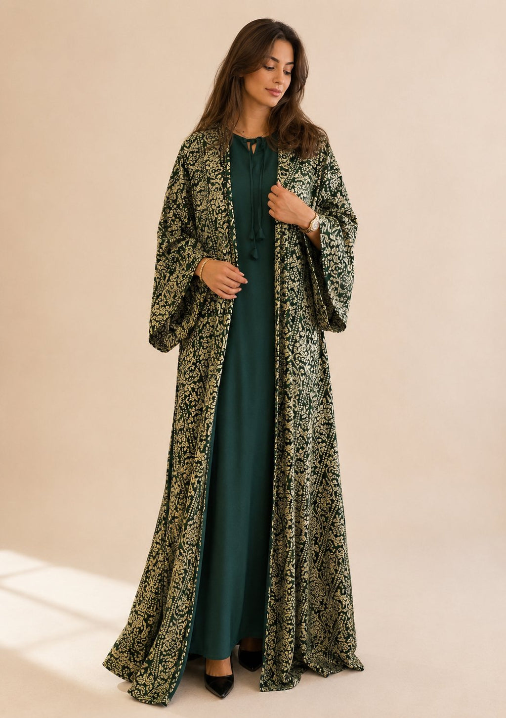 Bisht and Daraa Set Sumayya – Heritage Green, Atelier Blue Marine — Atelier Blue Marine