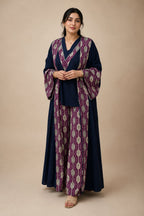 Bisht Set Rawan – Navy and Purple, Atelier Blue Marine — Atelier Blue Marine
