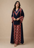 Bisht Set Rawan – Navy and Purple, Atelier Blue Marine — Atelier Blue Marine