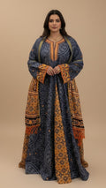 A67 – Amira Velvet Daraa with Shawl
