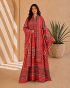 A182 – Ritaj 2-Piece Bisht Set – Red – A182 – رتاج طقم بشت ٢ قطع