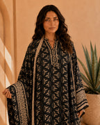 A183 – Badriya Daraa 2-Piece Set – Black – A183 – طقم درّاعة بدرية (قطعتين)