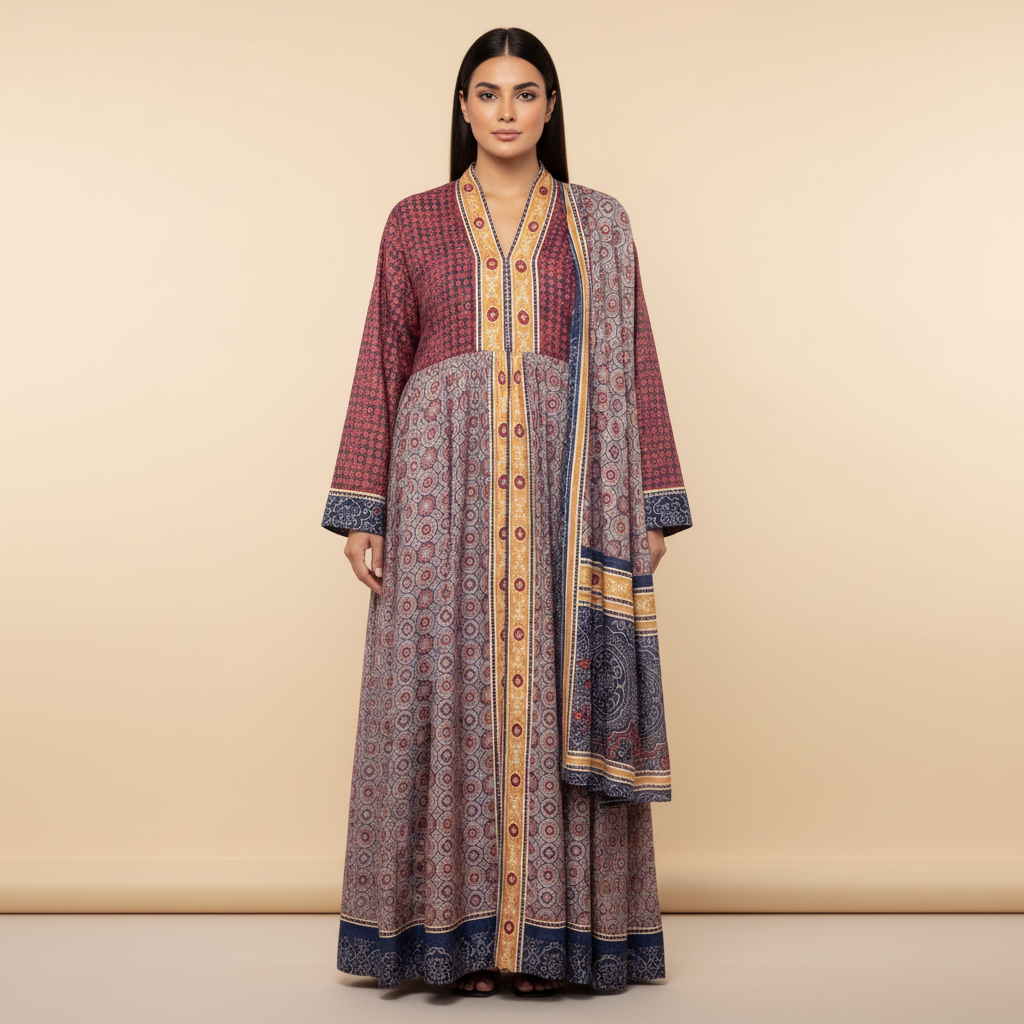 A130 – Sultana Caftan 2-Piece Set – A130 – سلطانة قفطان طقم ٢ قطع – Khaleeji caftan قفطان خليجي فاخر