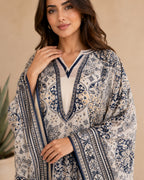 A178 – Shaikha Daraa 2-Piece Set – Cream – كريمي