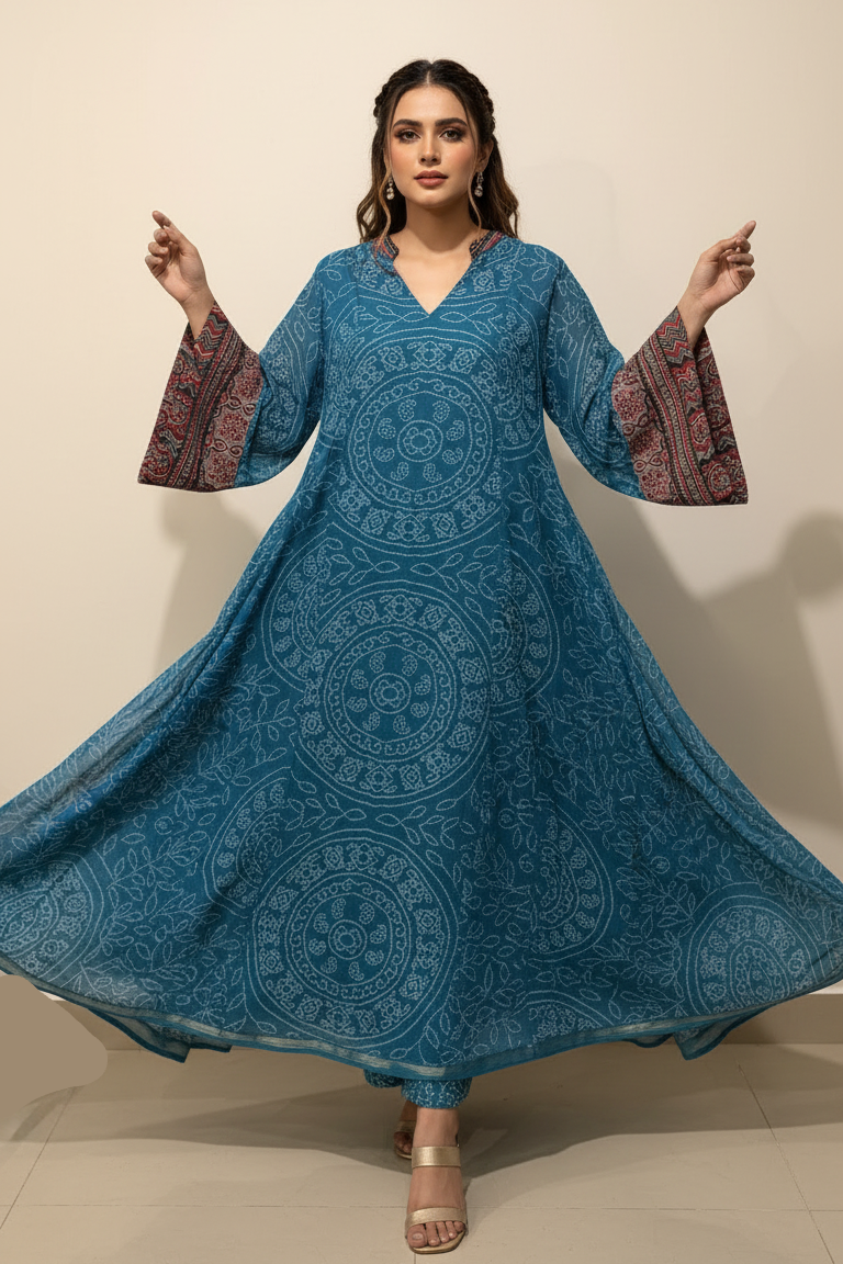 A74 – دراعة ماندالا الواسعة – قطعة واحدة (6 ألوان)