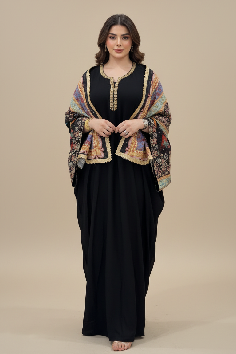 A86 – Amira 2-Piece Dara Set – A86 – أميرة طقم ٢ قطع درّاعة – Khaleeji bisht set طقم بشت خليجي فاخر detail تفاصيل