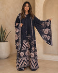 A180 – Hessa Daraa 2-Piece Set – Navy – A180 – طقم درّاعة حصة (قطعتين)