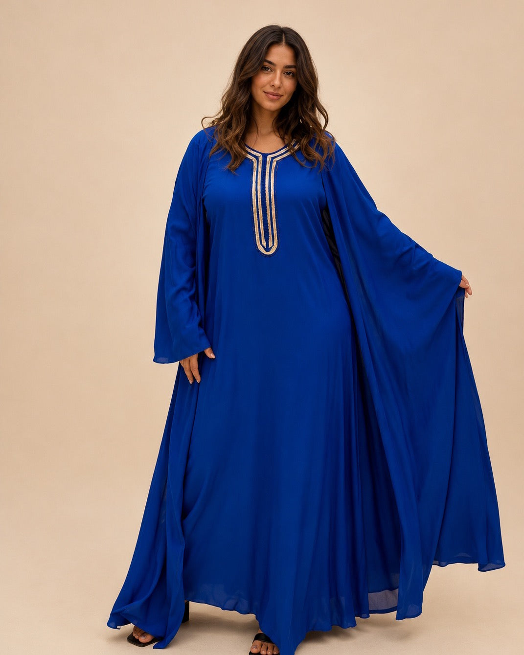 A184 – Fajr Daraa 2-Piece Set – Royal Blue – A184 – طقم درّاعة فجر (قطعتين)